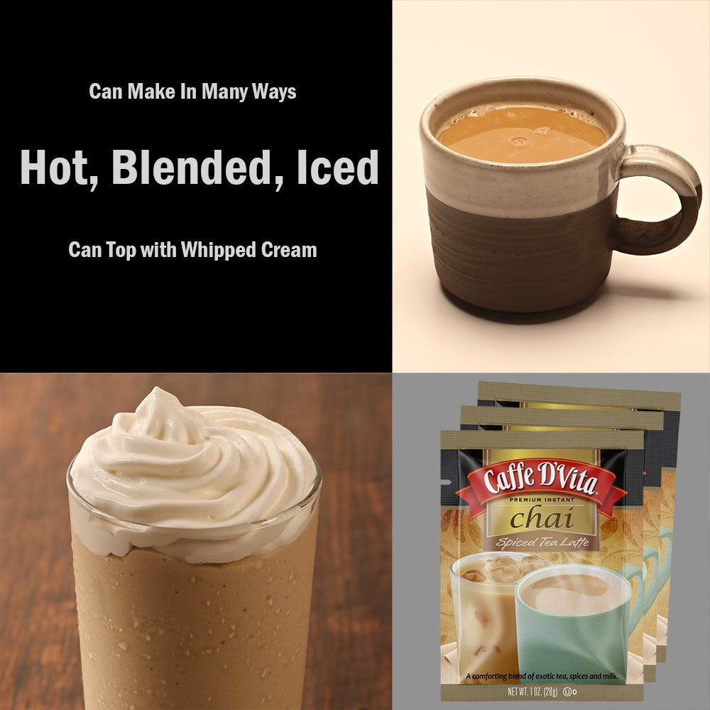 Spiced Chai Tea Latte Envelopes - 3 sleeves of 12 packs - Foodservice