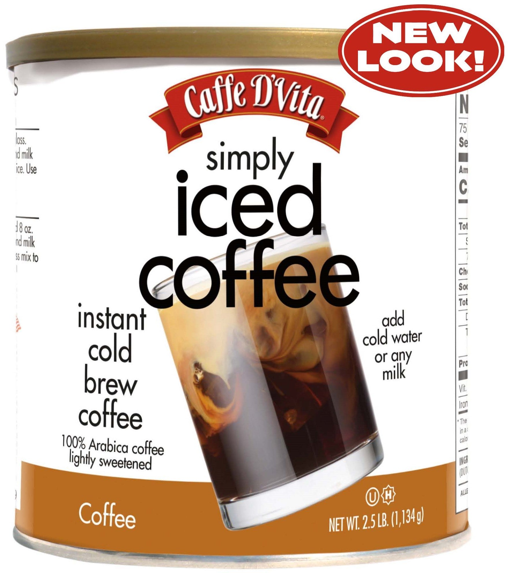Simply Iced Coffee - Single Can or Case of 4 Cans - 2.5 lb. (40 oz.)