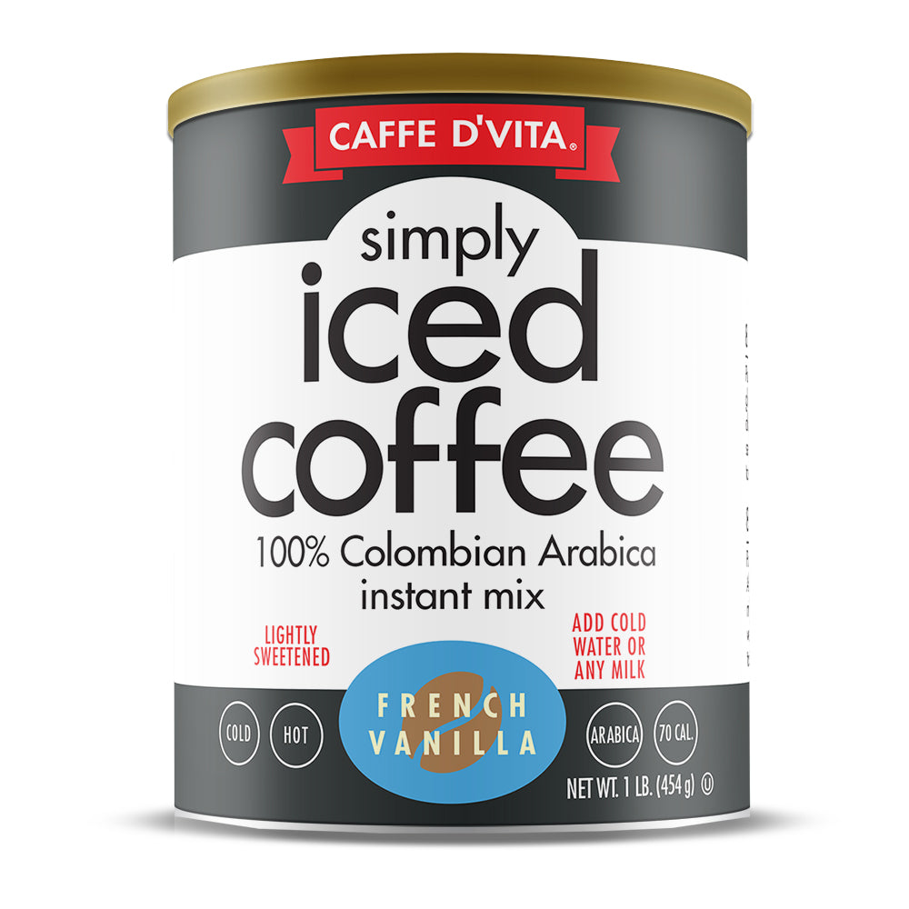 Simply Iced Coffee French Vanilla - Case of 6 - 1 lb. cans (16 oz.)