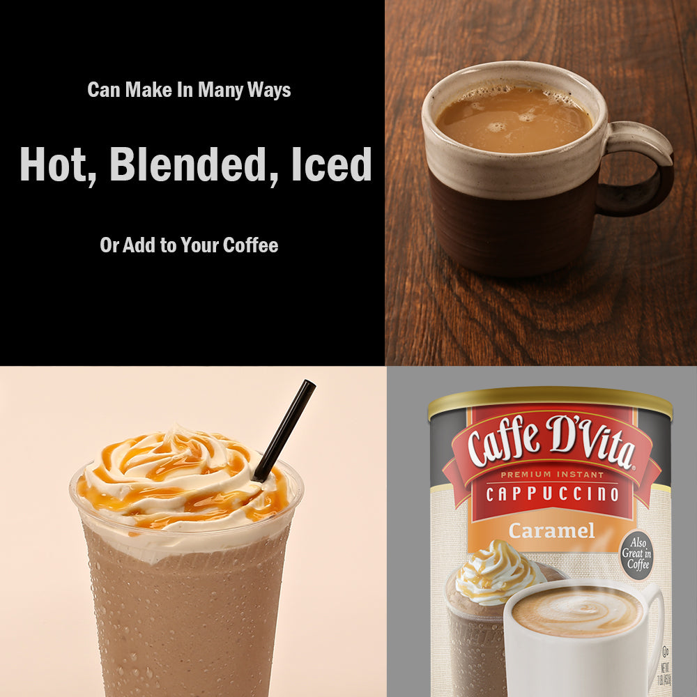 Caramel Cappuccino - Case of 6 - 1 lb. cans (16 oz.)