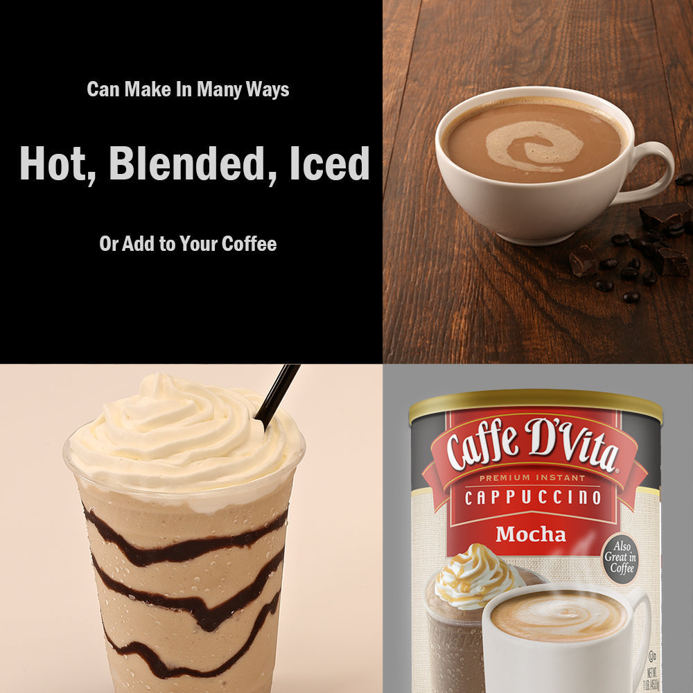 Mocha Cappuccino - Case of 6 - 1 lb. cans (16 oz.)