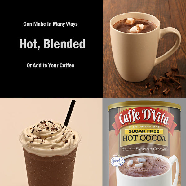 クラブ Hot chocolate. Sugar Free Hot Cocoa- Case of 6 - 10 oz. cans - caffedvita