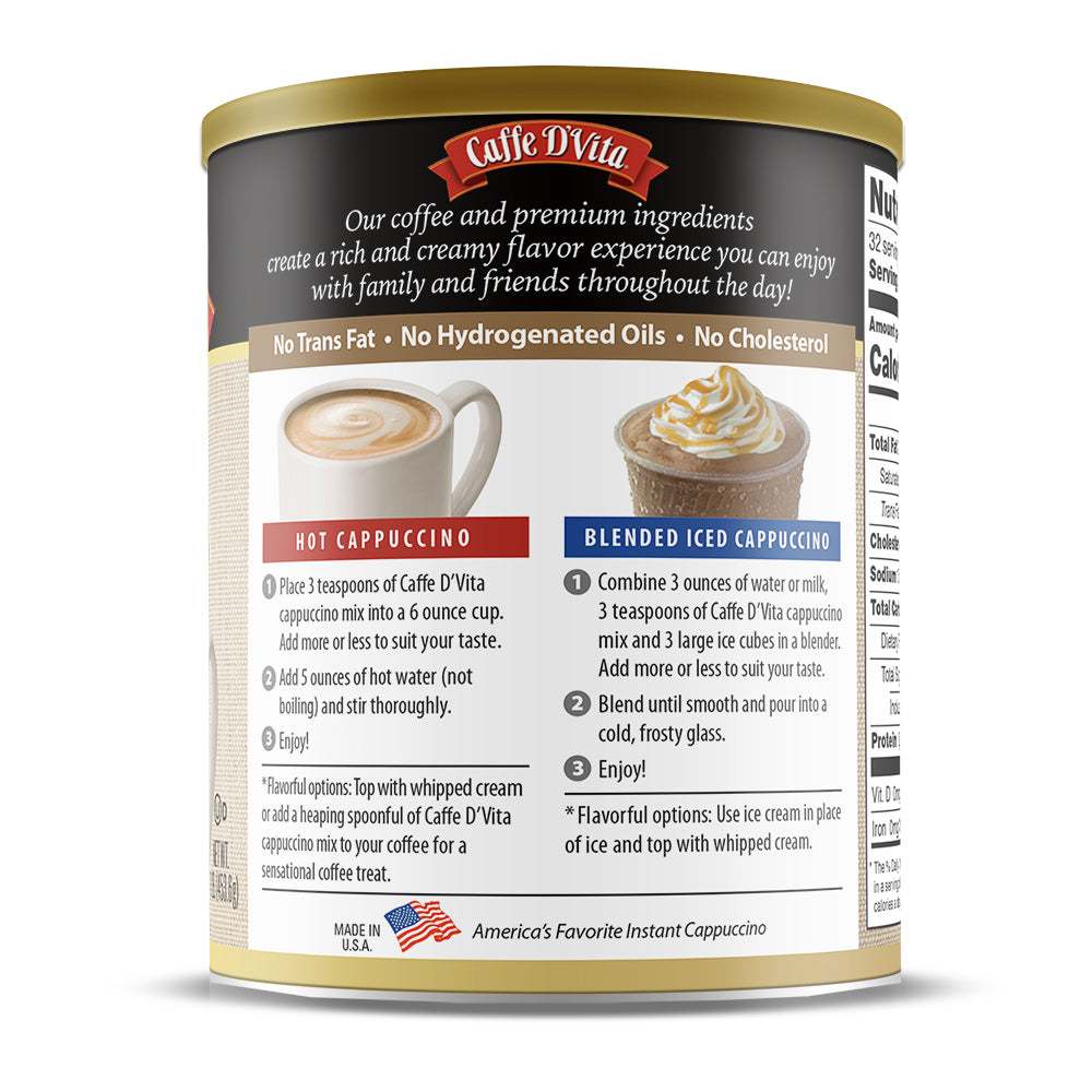 Hazelnut Cappuccino - Case of 6 - 1 lb. cans (16 oz.)