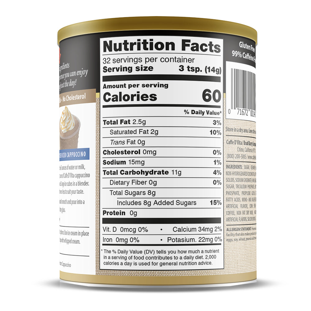 Caramel Cappuccino - Case of 6 - 1 lb. cans (16 oz.)