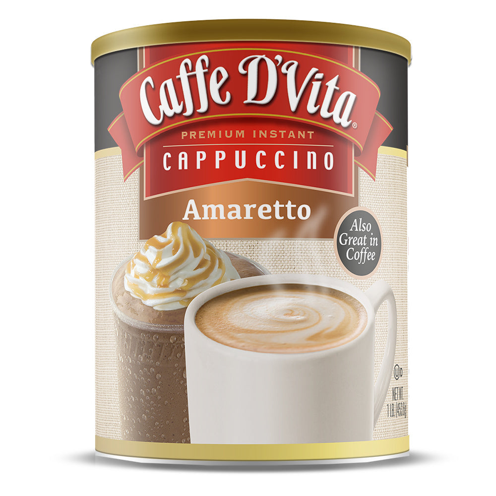 Amaretto Cappuccino - Case of 6 - 1 lb. cans (16 oz.)