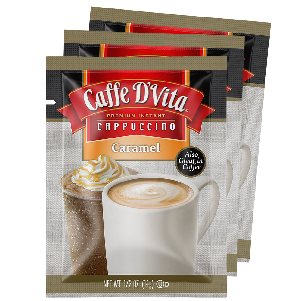 Caramel Cappuccino Envelopes - 3 sleeves of 24 packs