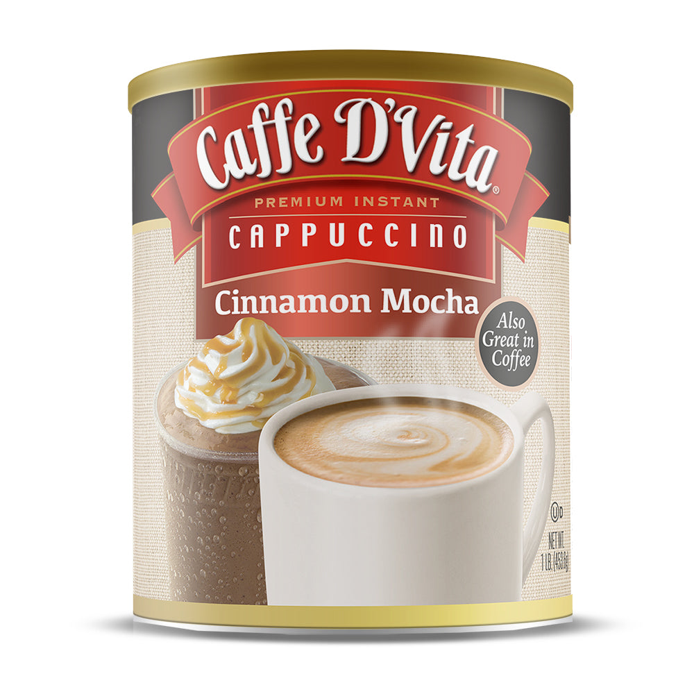 Cinnamon Mocha Cappuccino - Case of 6 - 1 lb. cans (16 oz.)