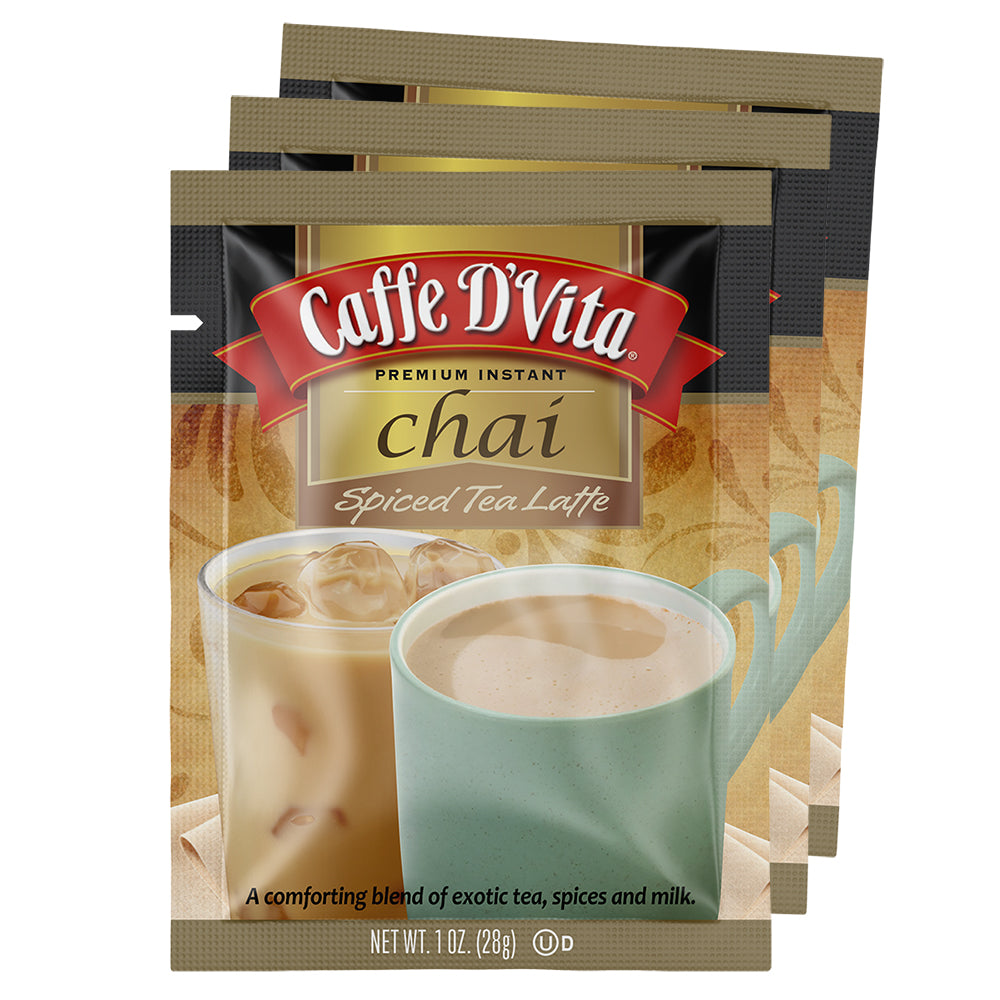 Spiced Chai Tea Latte Envelopes - 3 sleeves of 12 packs - Foodservice