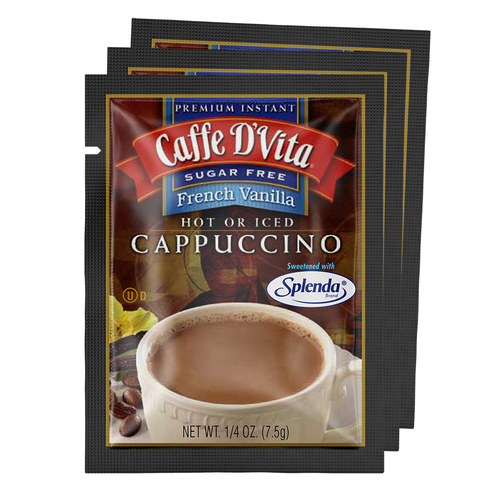Sugar Free French Vanilla Cappuccino Envelopes - 3 sleeves of 24 packs
