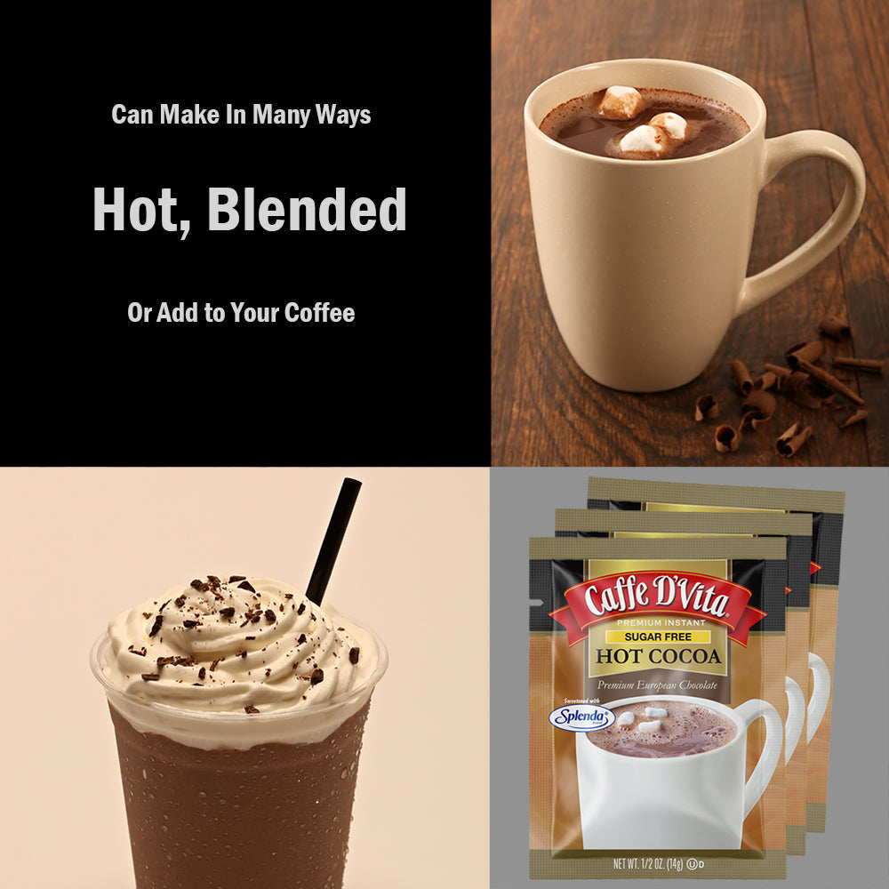 Sugar Free Hot Cocoa Envelopes - 3 sleeves of 12 packs - Foodservice
