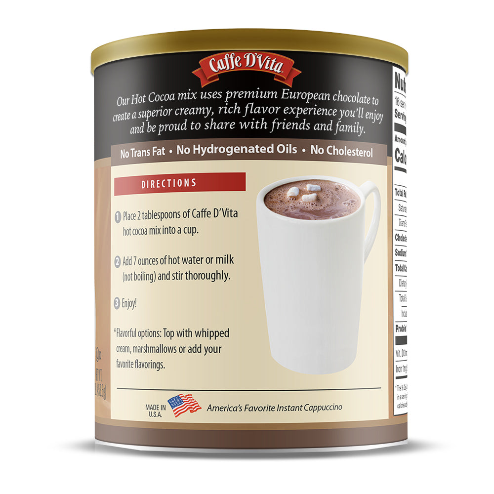 Hot Cocoa - Case of 6 - 1 lb. cans (16 oz.) - Foodservice