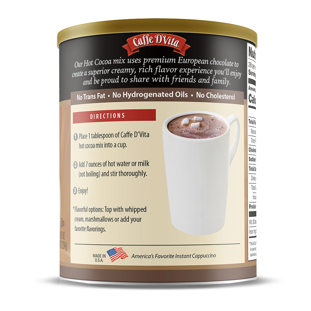Sugar Free Hot Cocoa- Case of 6 - 10 oz. cans - Foodservice
