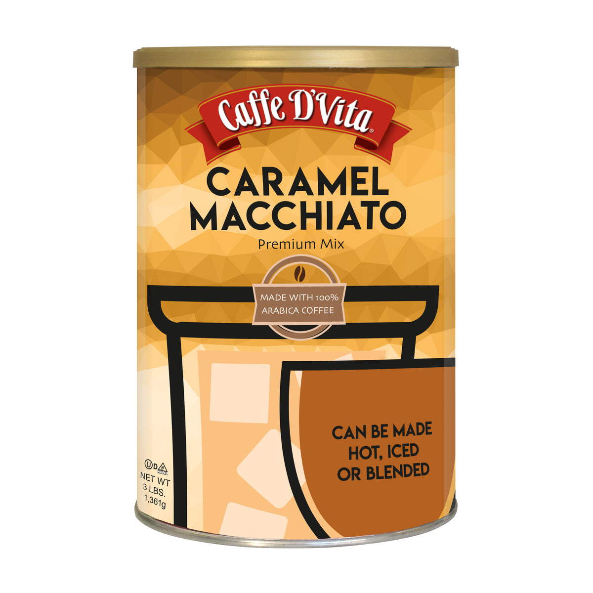 Caramel Macchiato - Case of 4 Cans - 3 lb. Foodservice
