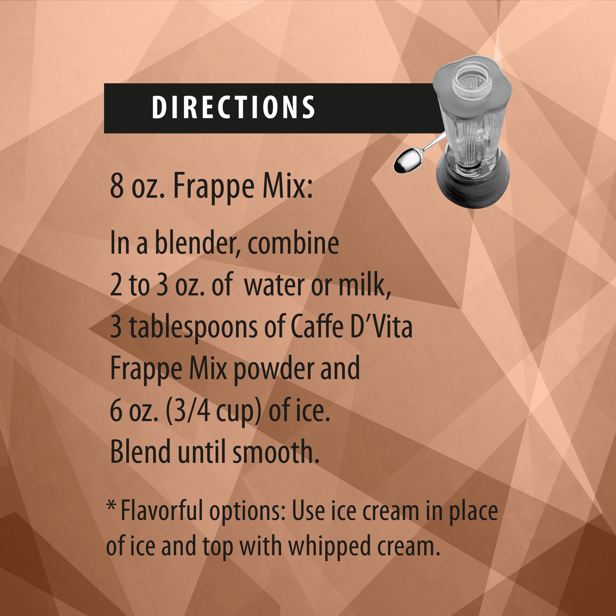 Coffee Latte Blended Iced Coffee Frappe - Case of 6 - 19 oz. cans