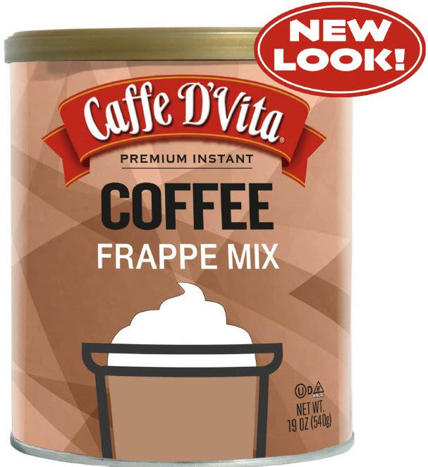 Coffee Latte Blended Iced Coffee Frappe - Case of 6 - 19 oz. cans
