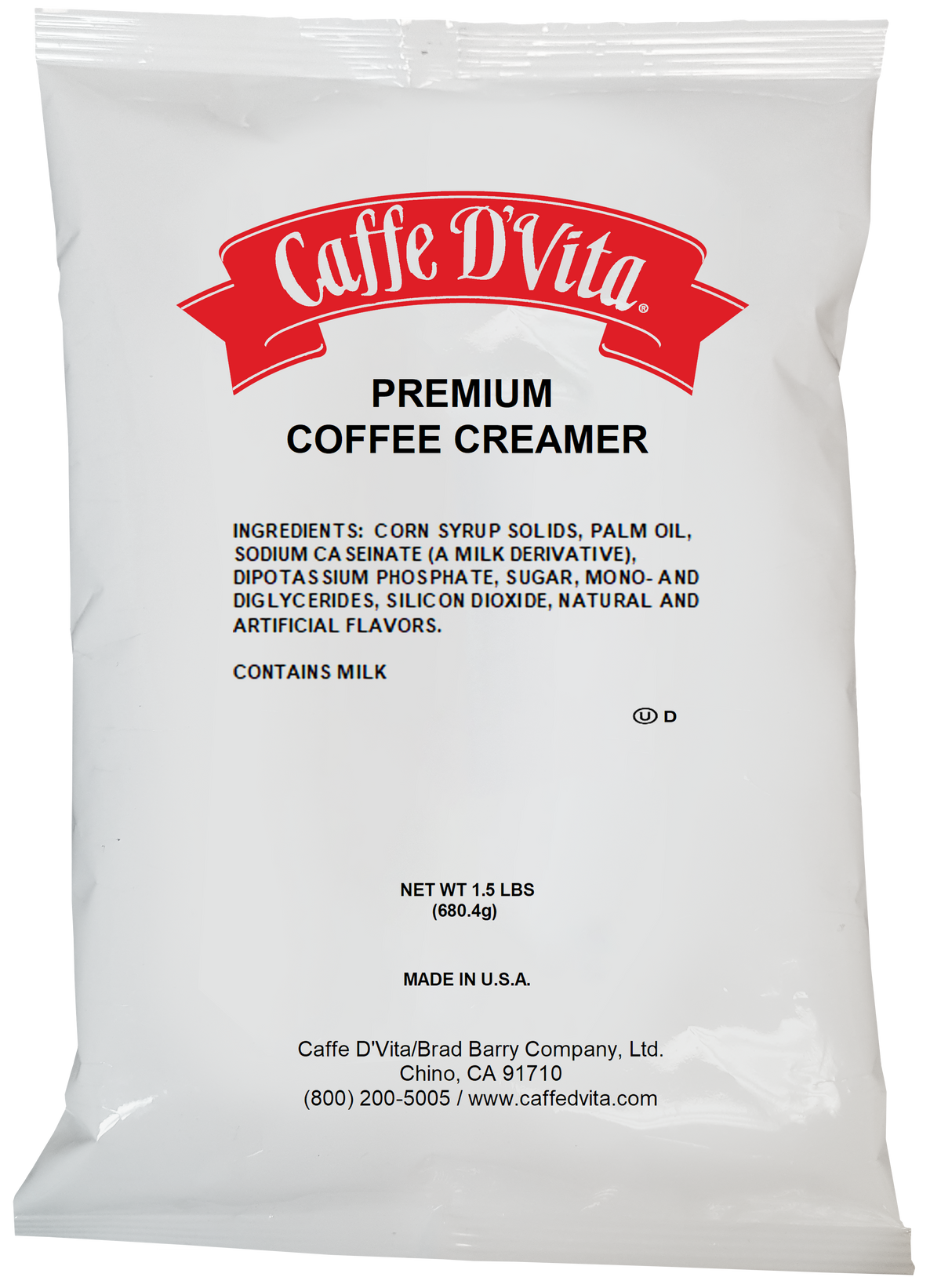Caffe D&#39;Vita Non-Dairy Coffee Creamer