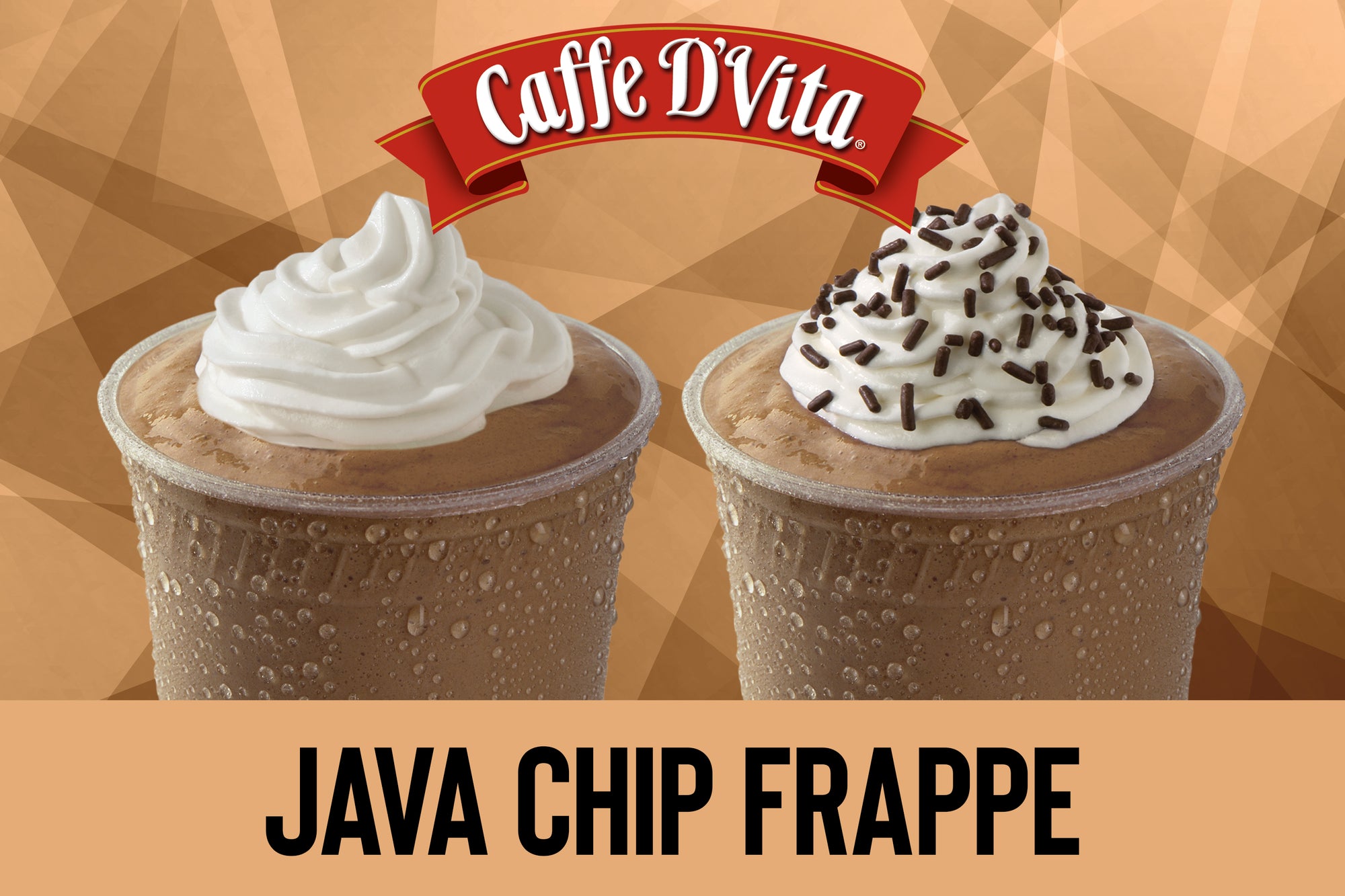 Java Chip Latte Blended Iced Coffee Frappe - Case of 6 - 19 oz. cans - Foodservice