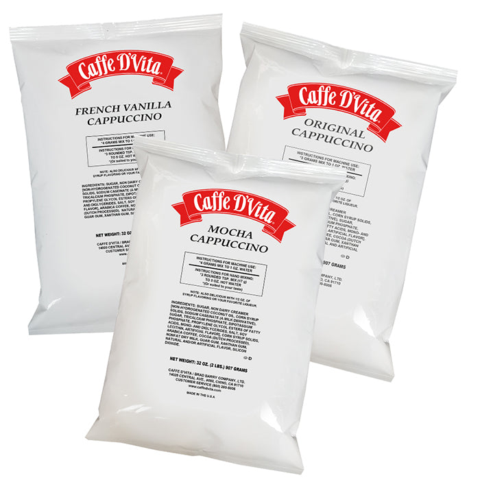2 LB. D'Vita Cappuccino Vend Paks - Caffe D' Vita