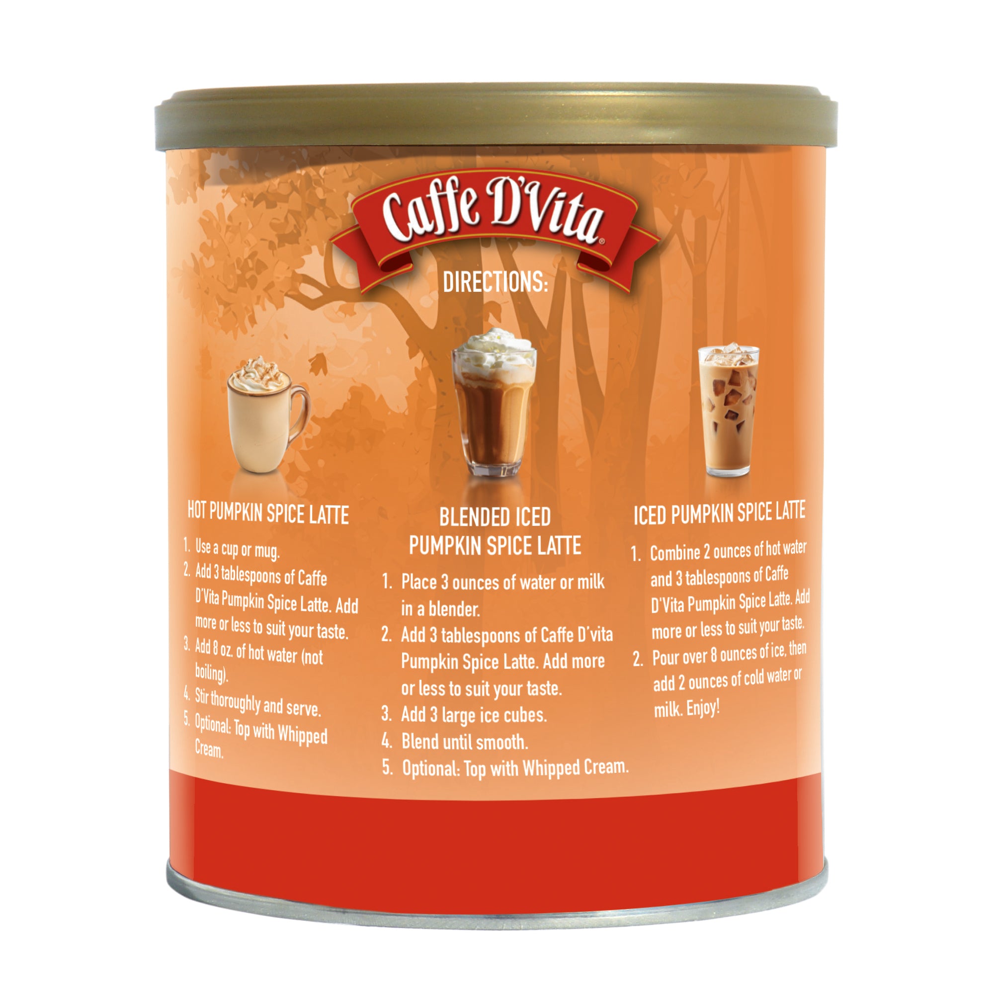 Pumpkin Spice Latte- Case of 6 - 1 lb. cans (16 oz.)