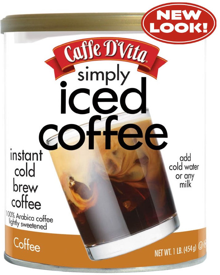 Simply Iced Coffee - Case of 6 - 1 lb. cans (16 oz.) - Caffe D' Vita