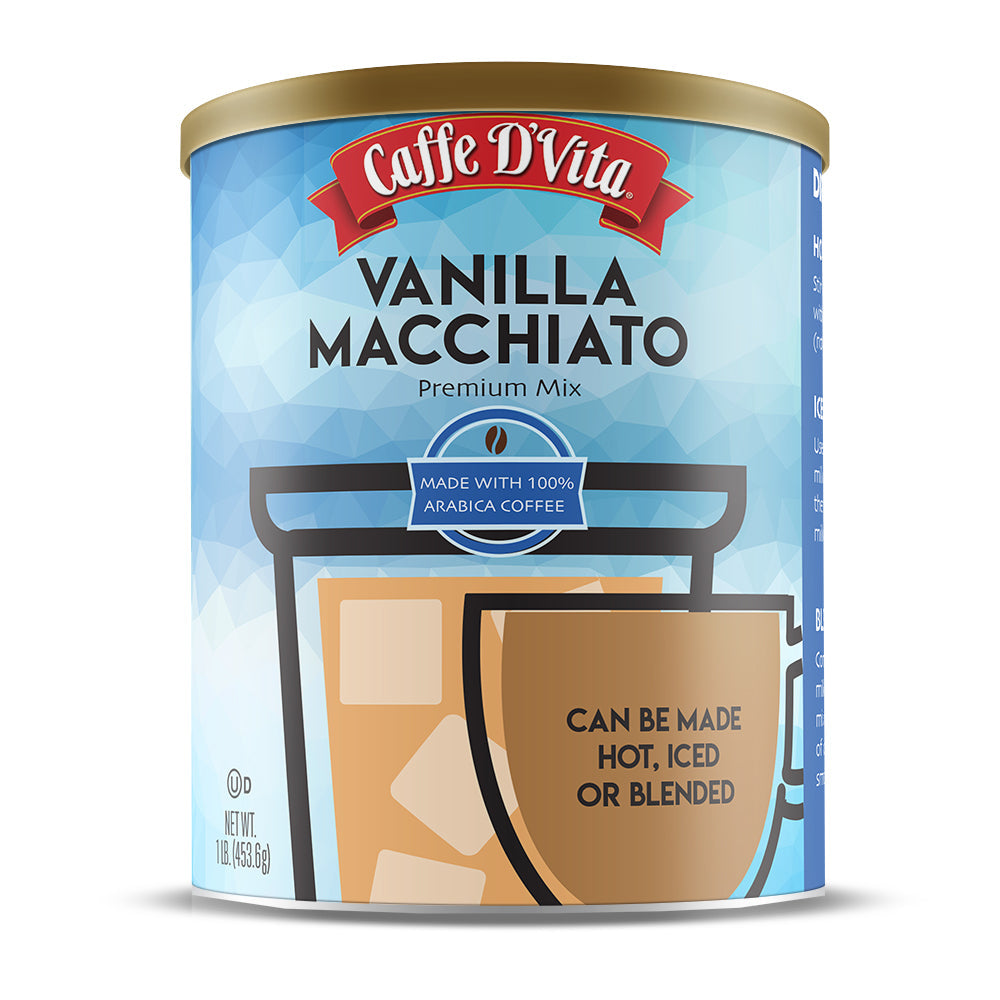 Caramel Cappuccino - Case of 6 - 1 lb. cans (16 oz.) - caffedvita