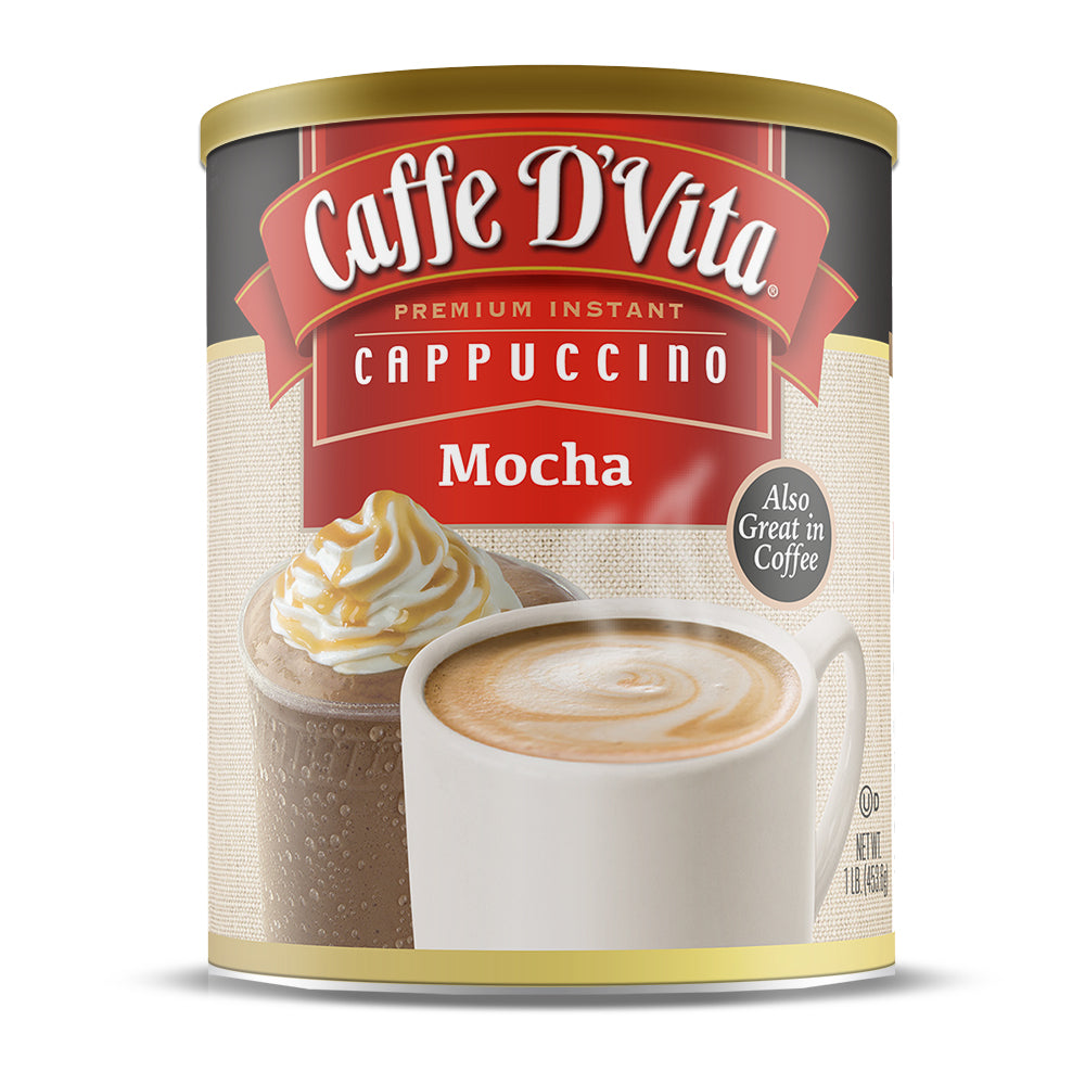 Mocha Cappuccino - Case of 6 - 1 lb. cans (16 oz.) - caffedvita