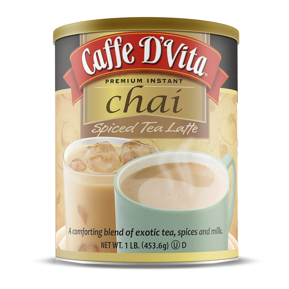 Erianto Chai　さま Spiced Chai Tea Latte - Case of 6 - 1 lb. cans (16 oz.) - Caffe D