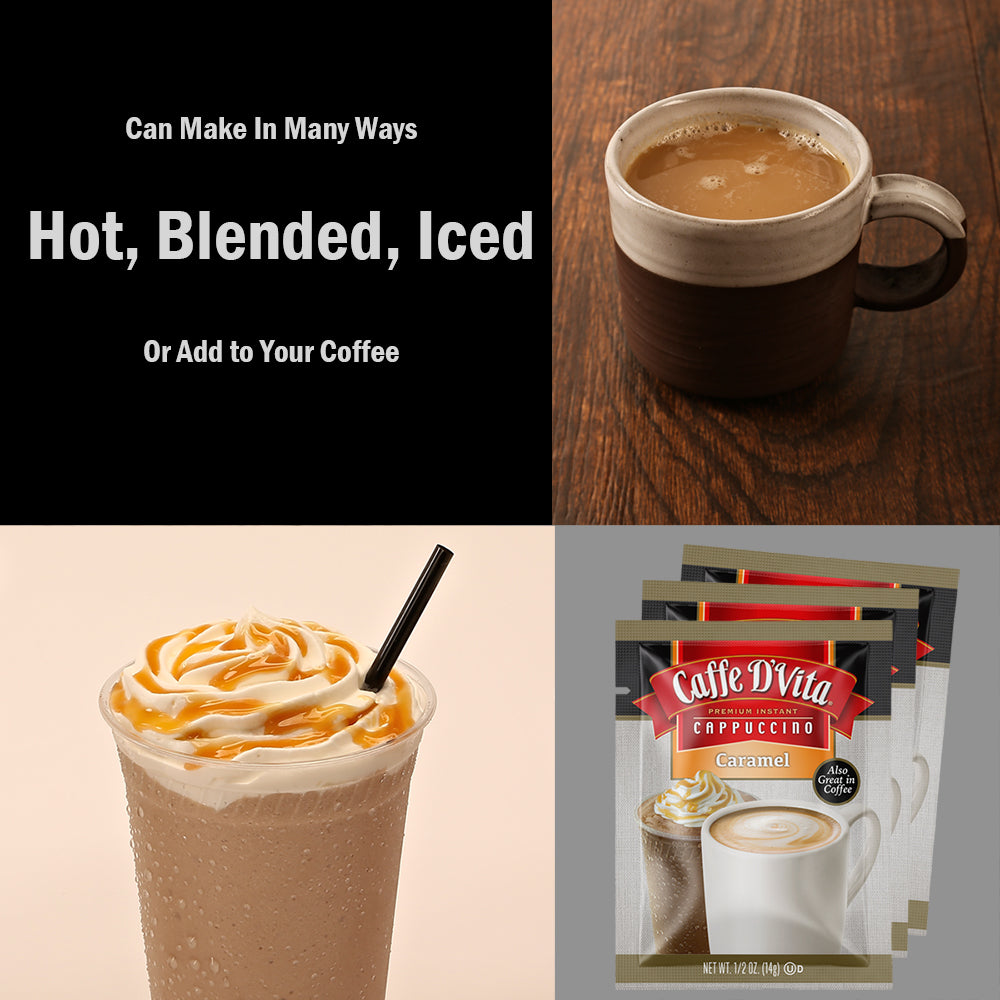 Caramel Cappuccino Envelopes - 3 sleeves of 24 packs