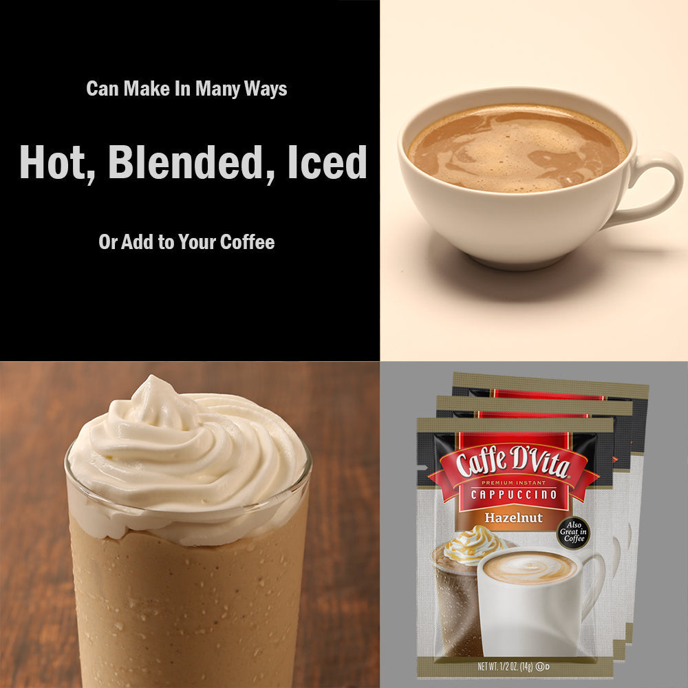 Hazelnut Cappuccino Envelopes - 3 sleeves of 24 packs