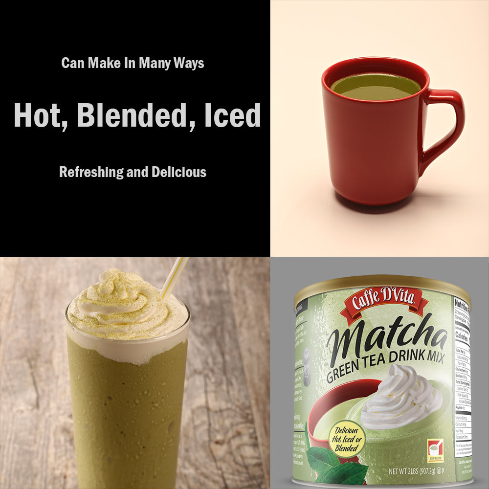 Matcha Green Tea Drink Mix - Case of 4 Cans - 2 lb. (32 oz.)