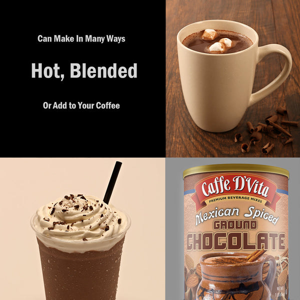 Mexican Spiced Ground Chocolate Case of 6 1 lb. cans (16 oz