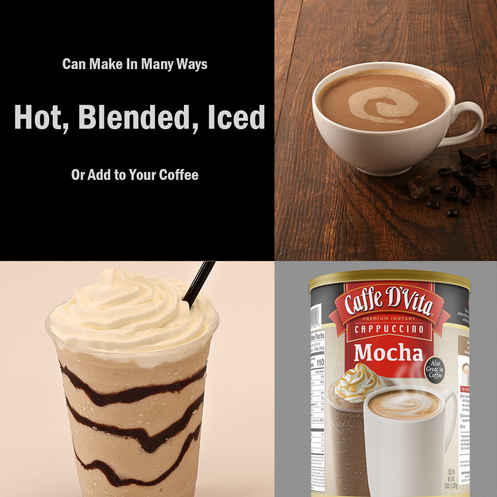 Mocha Cappuccino - Single Can or Case of 4 Cans - 3 lb. (48 oz.)