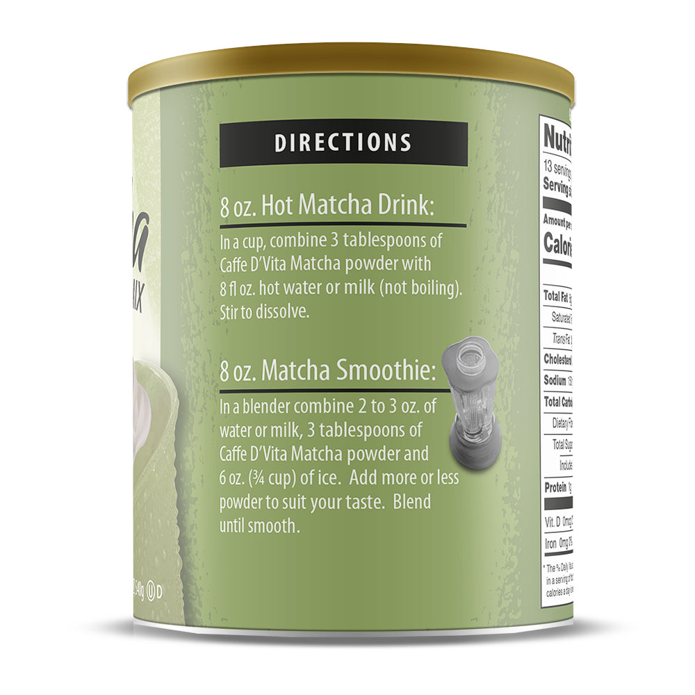 Matcha Green Tea Drink Mix - Case of 6 - 19 oz. cans