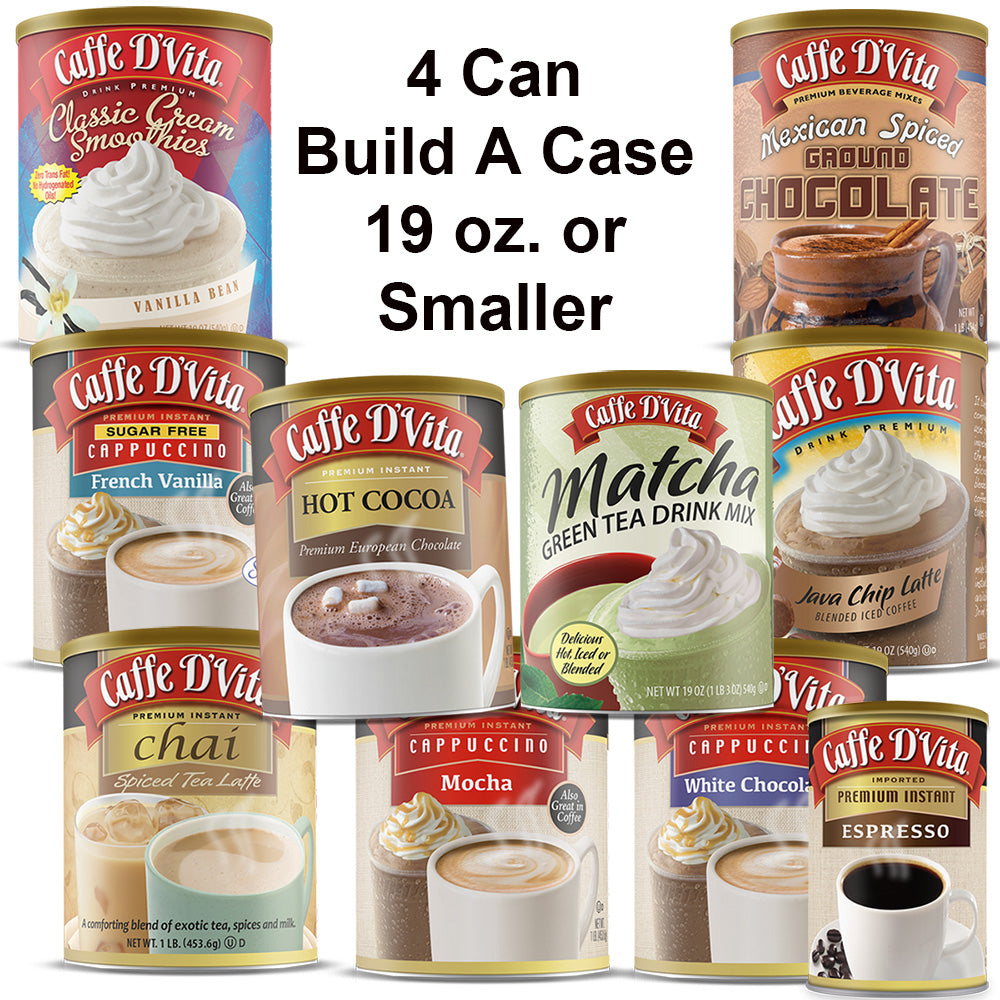 4 Cans Build a Case - 19oz or smaller (Process and Handling fee of $5.00 + Product Cost)