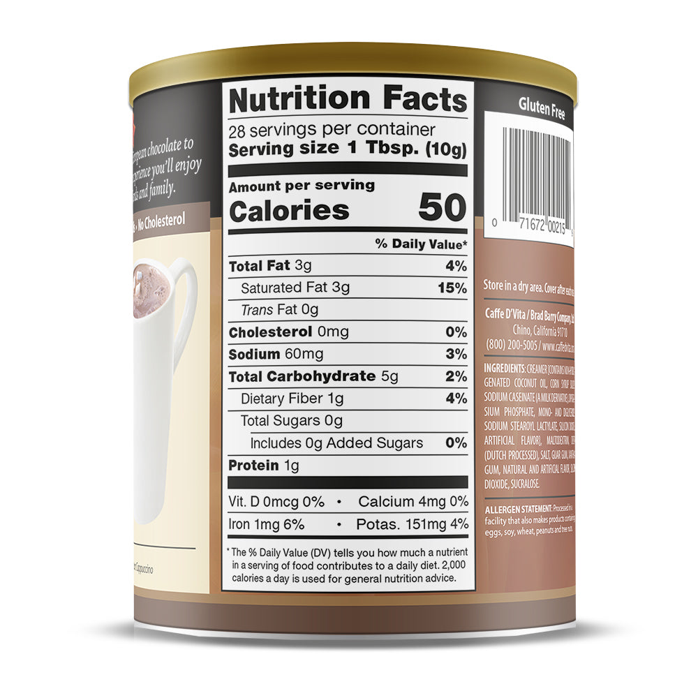 Sugar Free Hot Cocoa- Case of 6 - 10 oz. cans